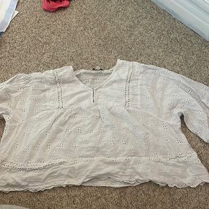 White American Eagle Long Sleeve Blouse